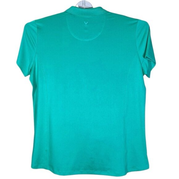 Callaway Golf Polo Women's Short Sleeve Opti-Dri Shirt Columbia Green Plus XXL - Picture 11 of 16